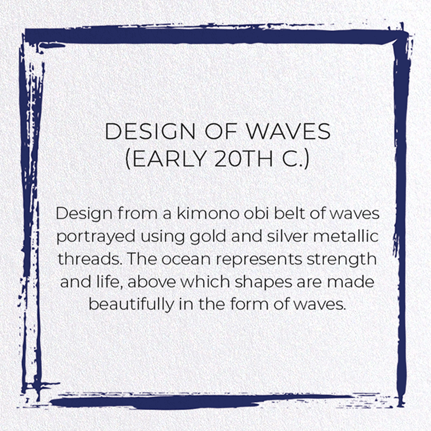 DESIGN OF WAVES (EARLY 20TH C.): Pattern Greeting Card