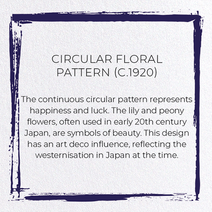 CIRCULAR FLORAL PATTERN (C.1920): Pattern Greeting Card