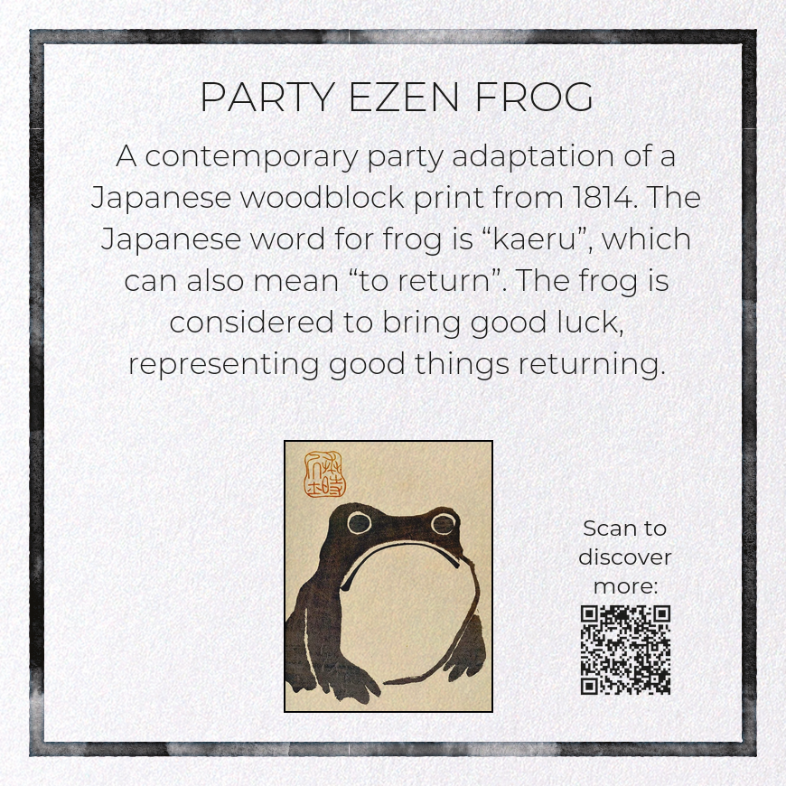 PARTY EZEN FROG: Greeting Card