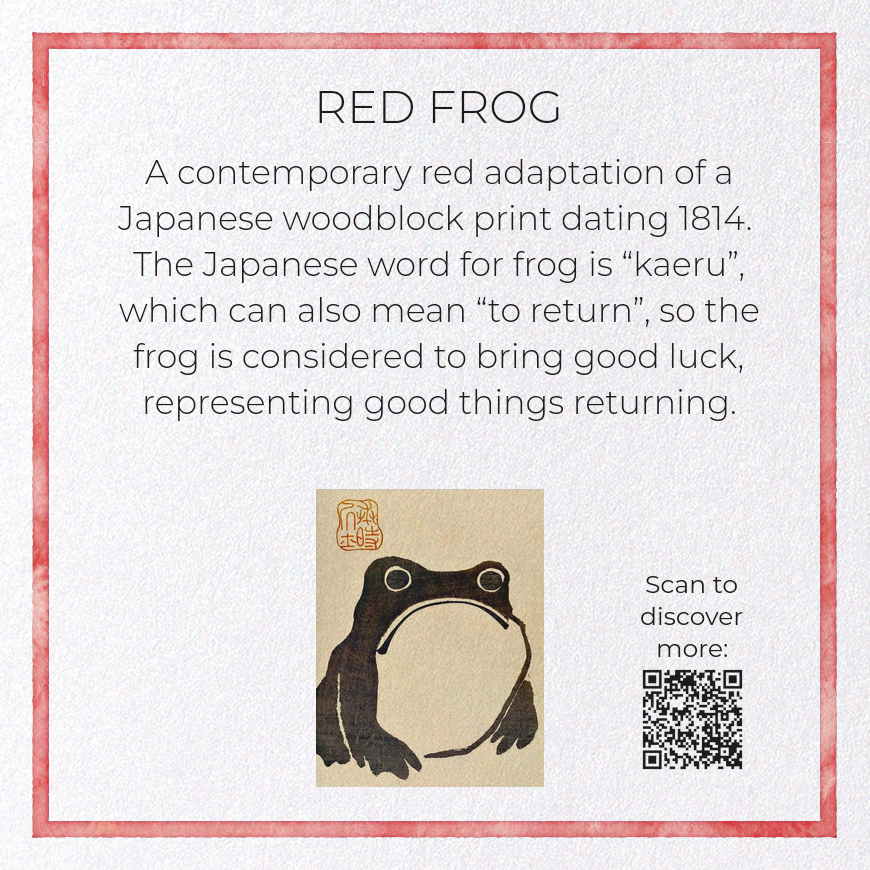 RED FROG: Greeting Card