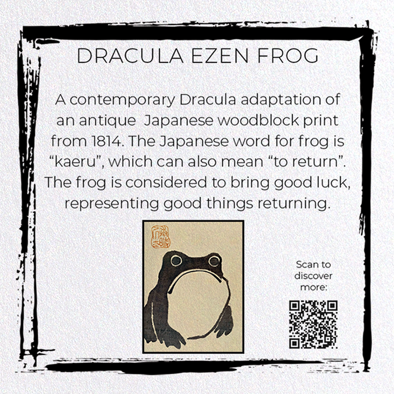 DRACULA EZEN FROG: Ezen Frog Greeting Card