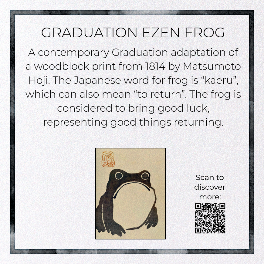 GRADUATION EZEN FROG: Ezen Frog Greeting Card