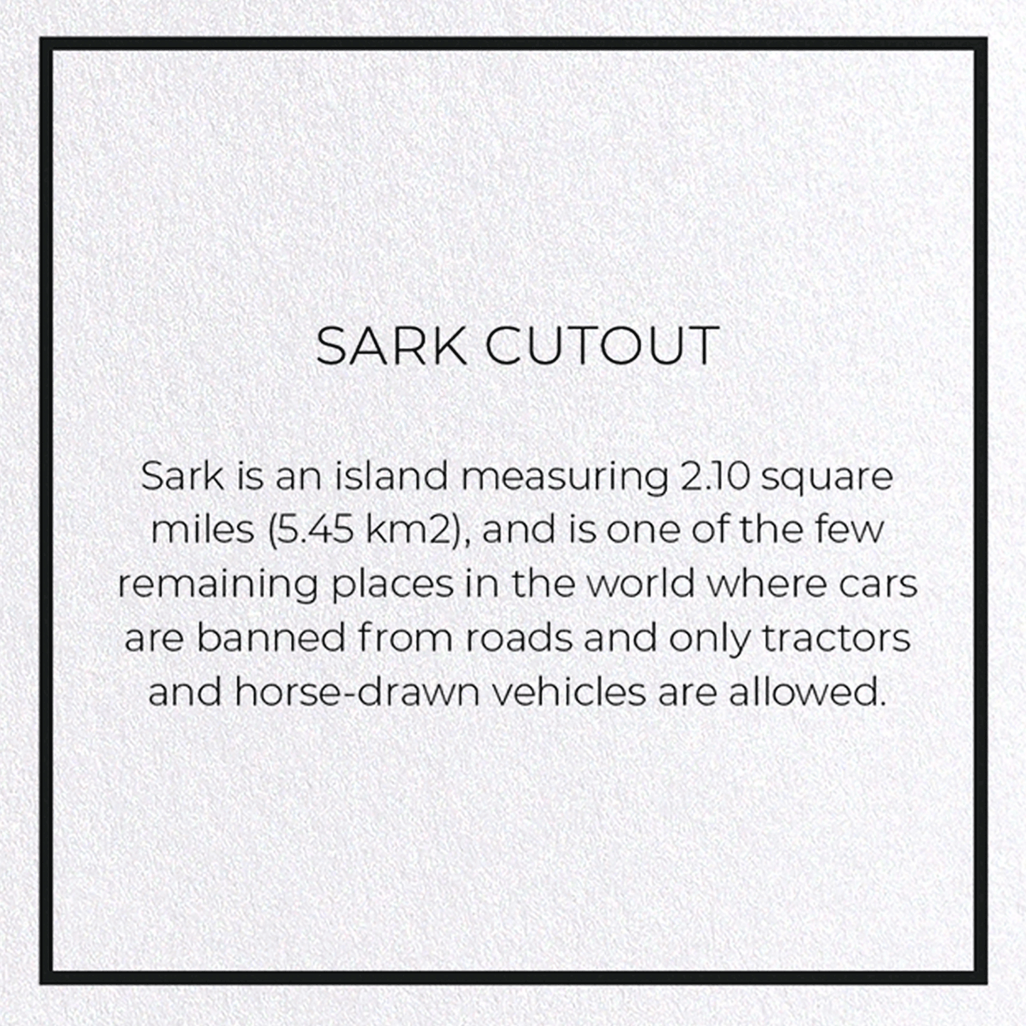 SARK CUTOUT: Map Cutout Greeting Card