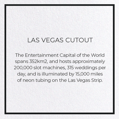 LAS VEGAS CUTOUT: 8xCards