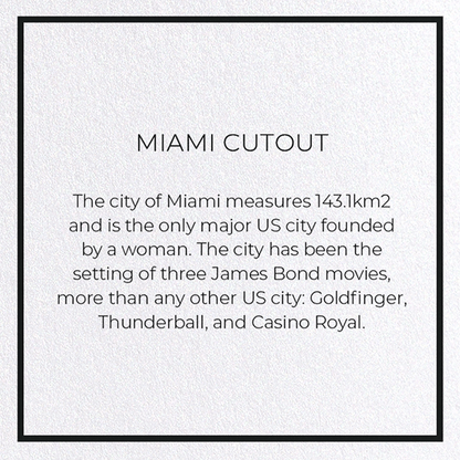 MIAMI CUTOUT: 8xCards