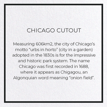 CHICAGO CUTOUT: 8xCards