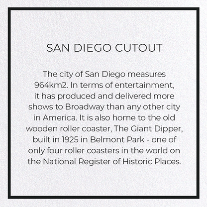 SAN DIEGO CUTOUT: 8xCards