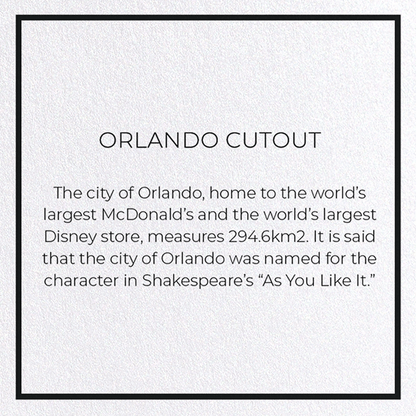 ORLANDO CUTOUT: 8xCards