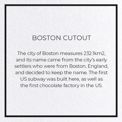 BOSTON CUTOUT: 8xCards