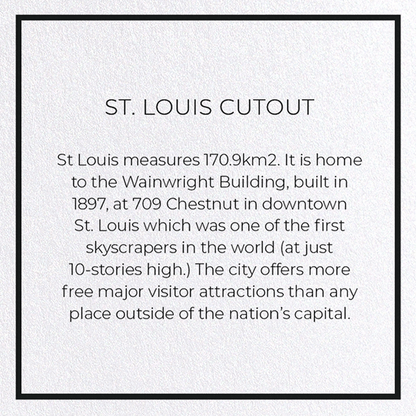 ST. LOUIS CUTOUT: 8xCards