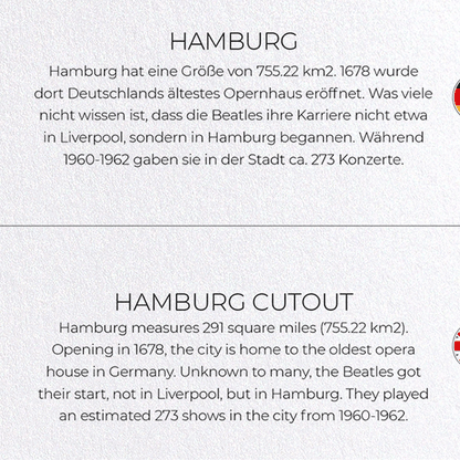 HAMBURG CUTOUT: Map Cutout Greeting Card
