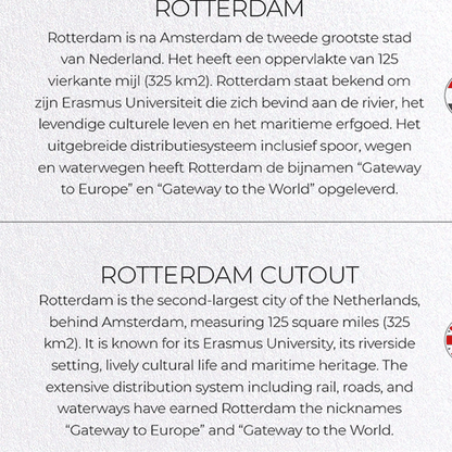 ROTTERDAM CUTOUT: Map Cutout Greeting Card