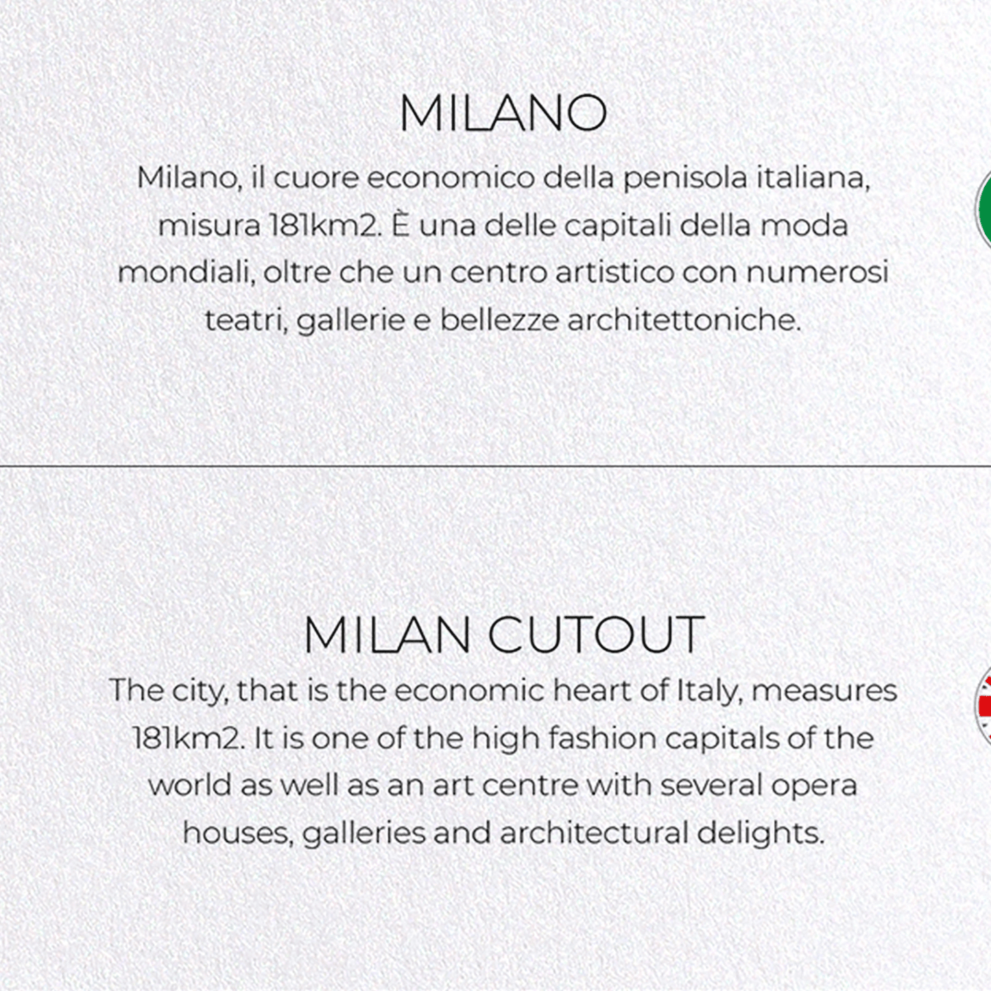 MILAN CUTOUT: Map Cutout Greeting Card