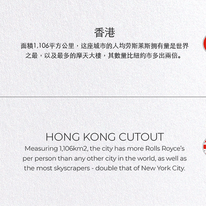 HONG KONG CUTOUT: Map Cutout Greeting Card
