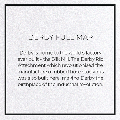 DERBY FULL MAP: Map Full Greeting Card