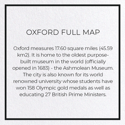 OXFORD FULL MAP: 8xCards