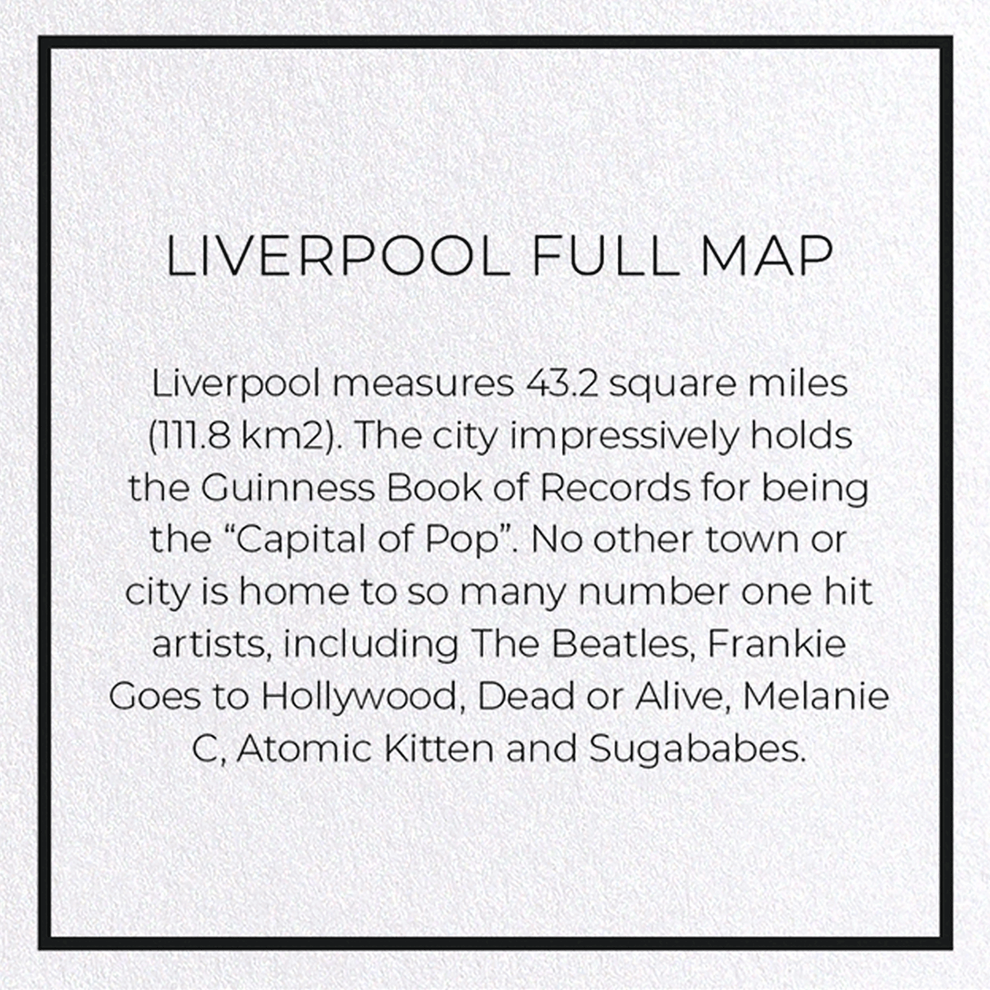 LIVERPOOL FULL MAP: 8xCards
