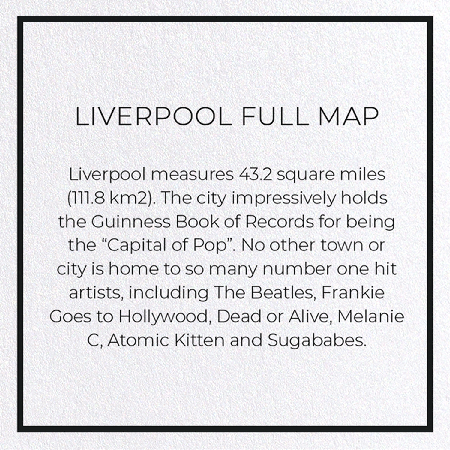 LIVERPOOL FULL MAP: 8xCards