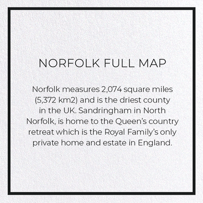 NORFOLK FULL MAP: 8xCards