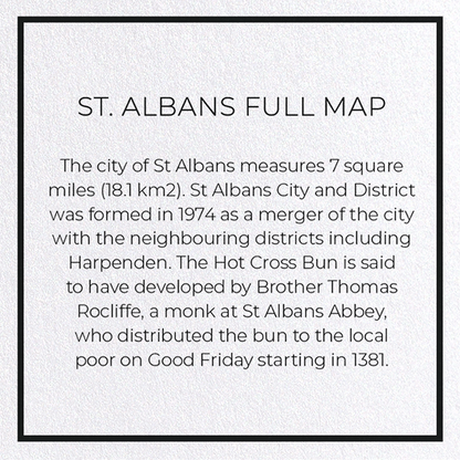 ST. ALBANS FULL MAP: 8xCards