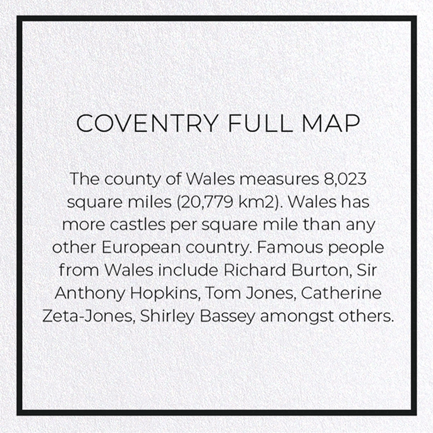 COVENTRY FULL MAP: 8xCards