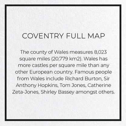 COVENTRY FULL MAP: 8xCards