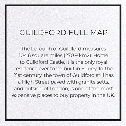 GUILDFORD FULL MAP: 8xCards