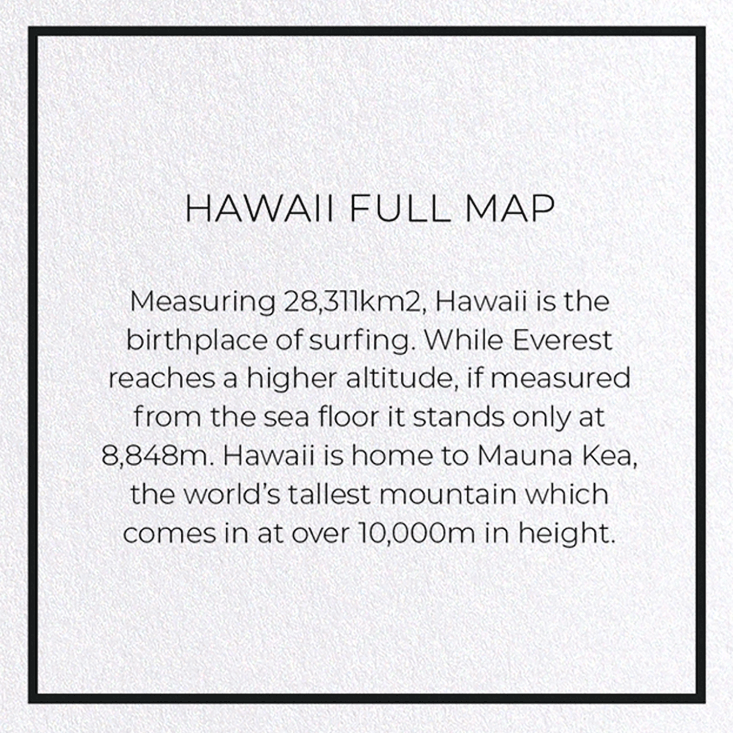 HAWAII FULL MAP: 8xCards