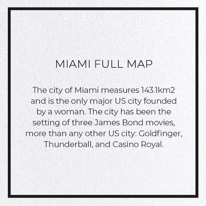 MIAMI FULL MAP: 8xCards