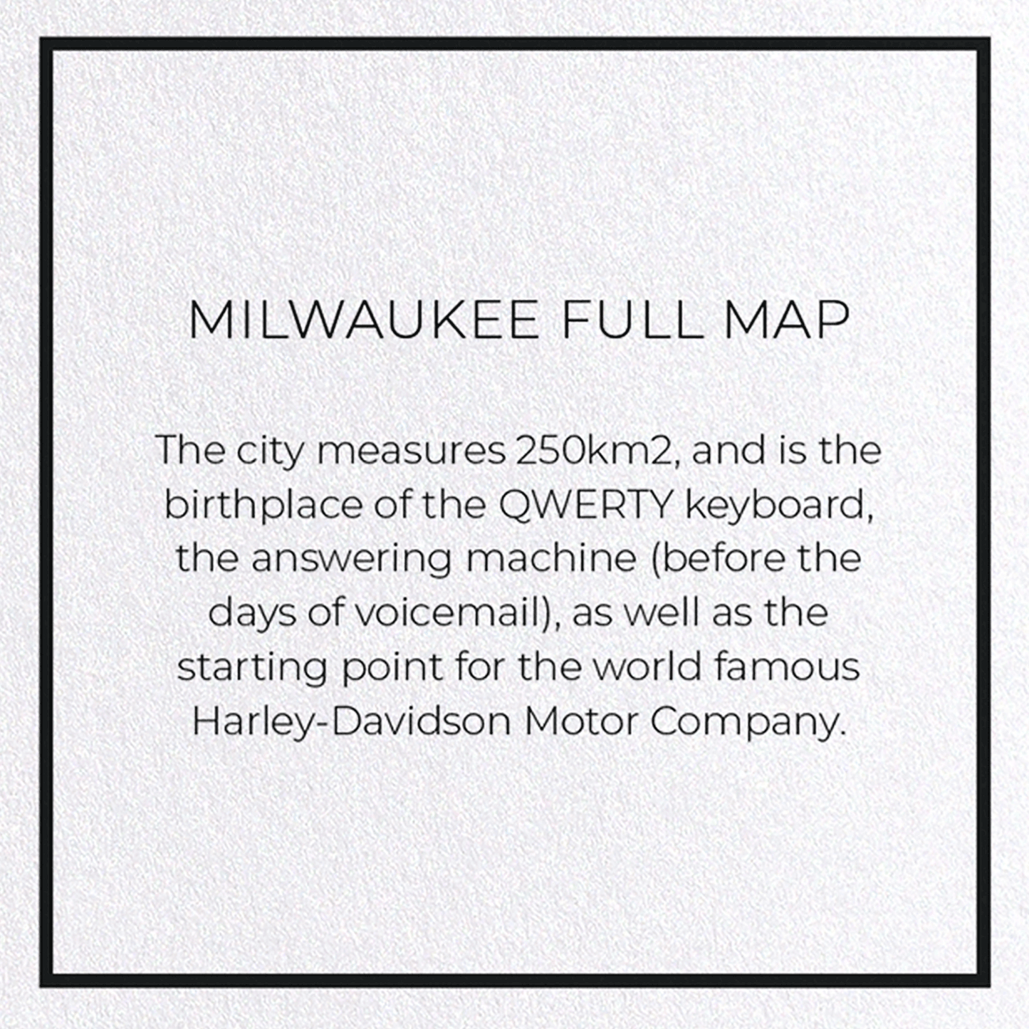 MILWAUKEE FULL MAP: 8xCards