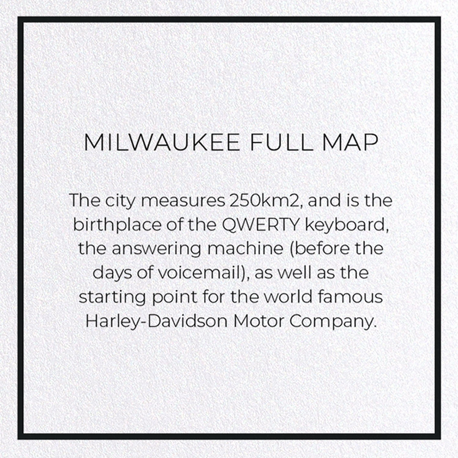 MILWAUKEE FULL MAP: 8xCards