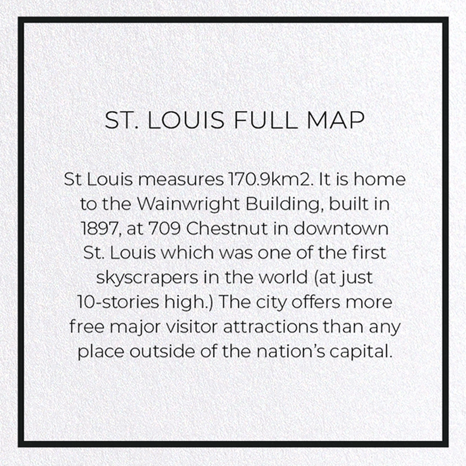 ST. LOUIS FULL MAP: 8xCards