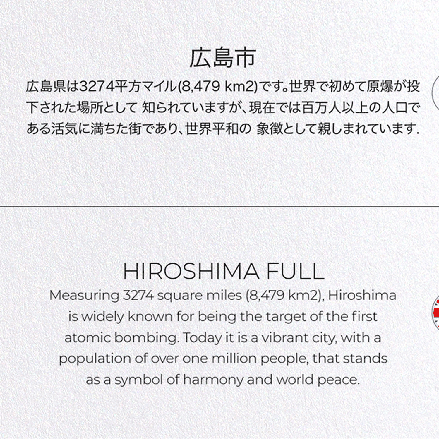 HIROSHIMA FULL: Map Full Greeting Card