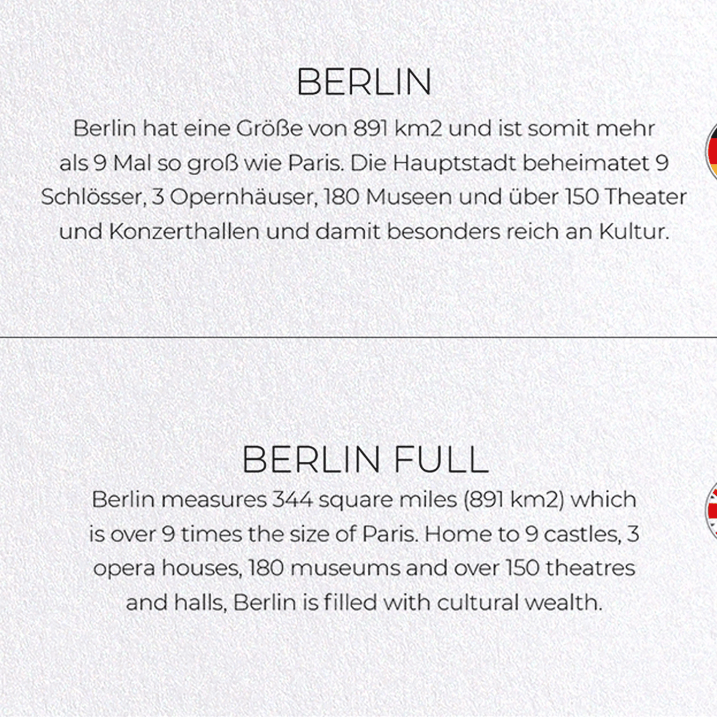 BERLIN FULL: Map Full Greeting Card