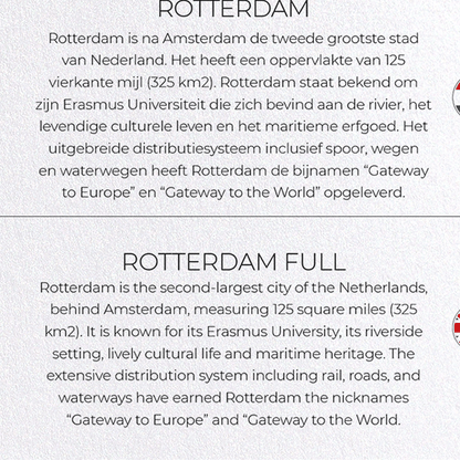 ROTTERDAM FULL: Map Full Greeting Card