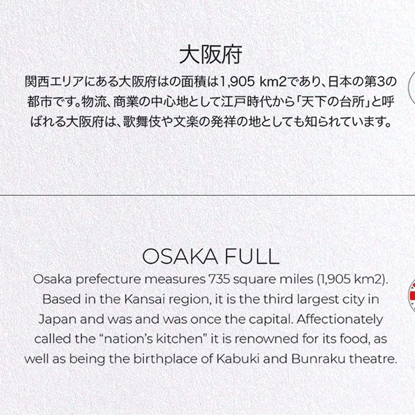 OSAKA FULL: Map Full Greeting Card