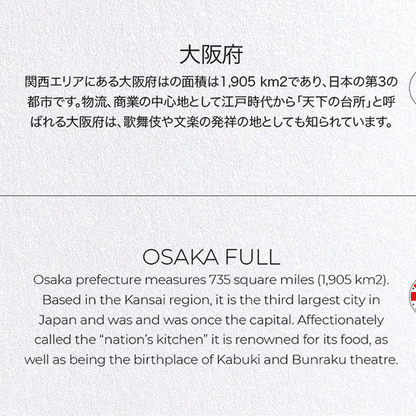 OSAKA FULL: Map Full Greeting Card