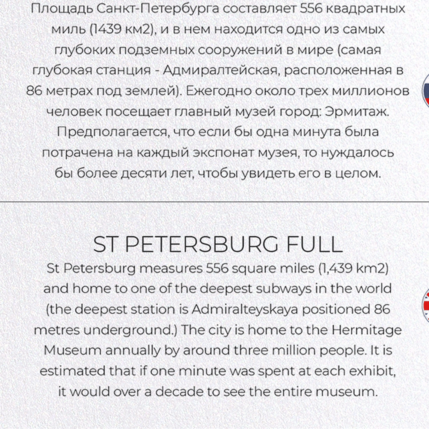 ST PETERSBURG FULL: Map Full Greeting Card