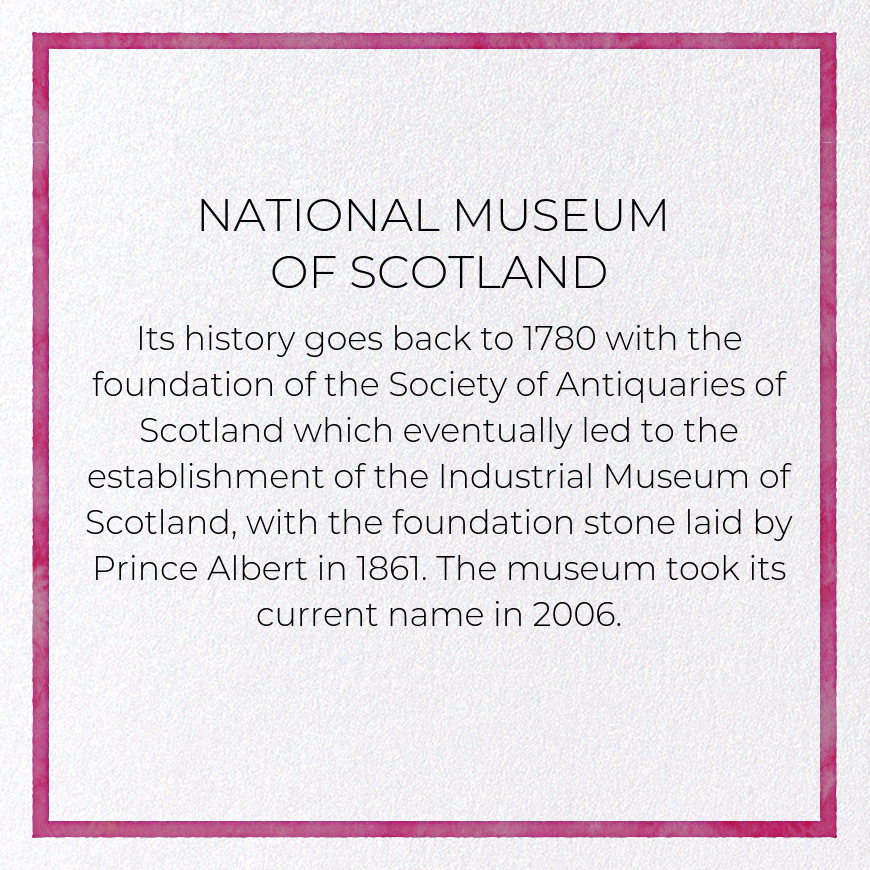 NATIONAL MUSEUM OF SCOTLAND