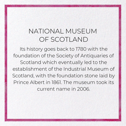NATIONAL MUSEUM OF SCOTLAND