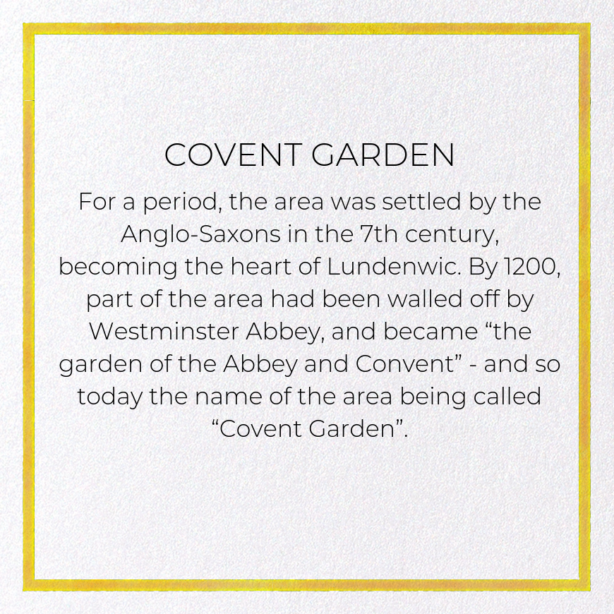 COVENT GARDEN