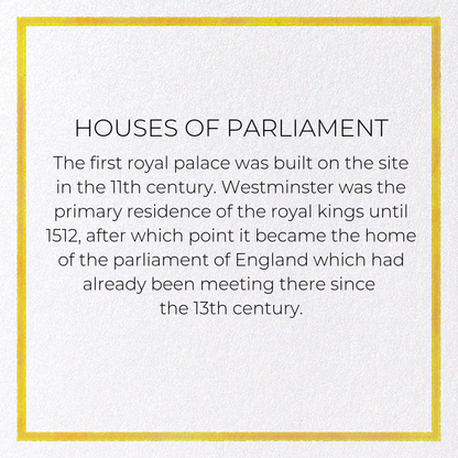HOUSES OF PARLIAMENT