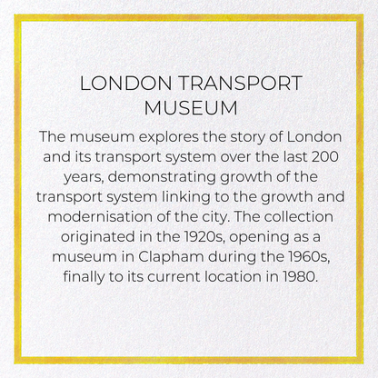 LONDON TRANSPORT MUSEUM
