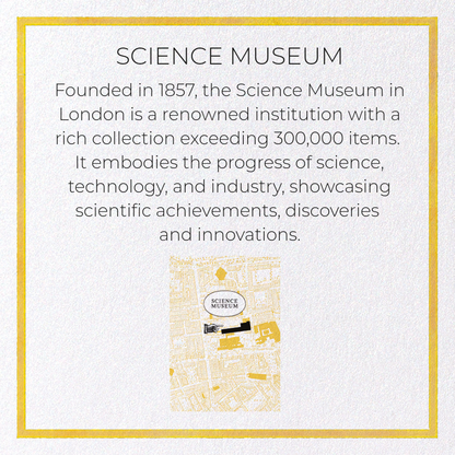 SCIENCE MUSEUM: Map Zoom Greeting Card