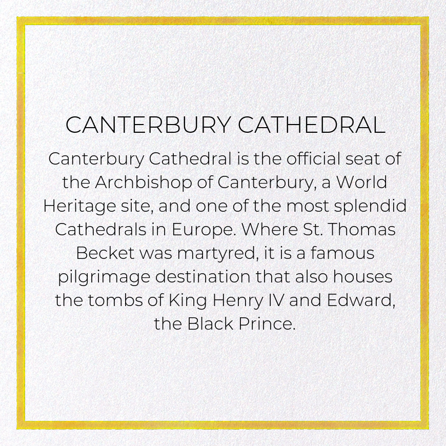CANTERBURY CATHEDRAL