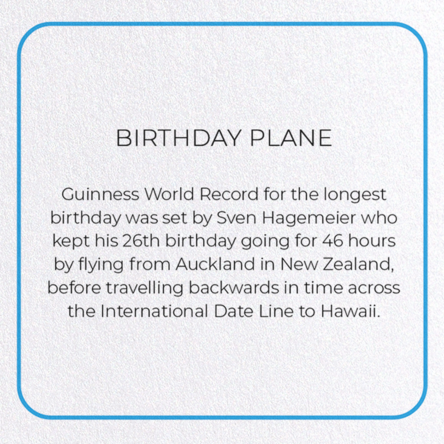 BIRTHDAY PLANE: Photo Greeting Card