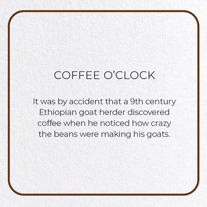 COFFEE O’CLOCK: Photo Greeting Card