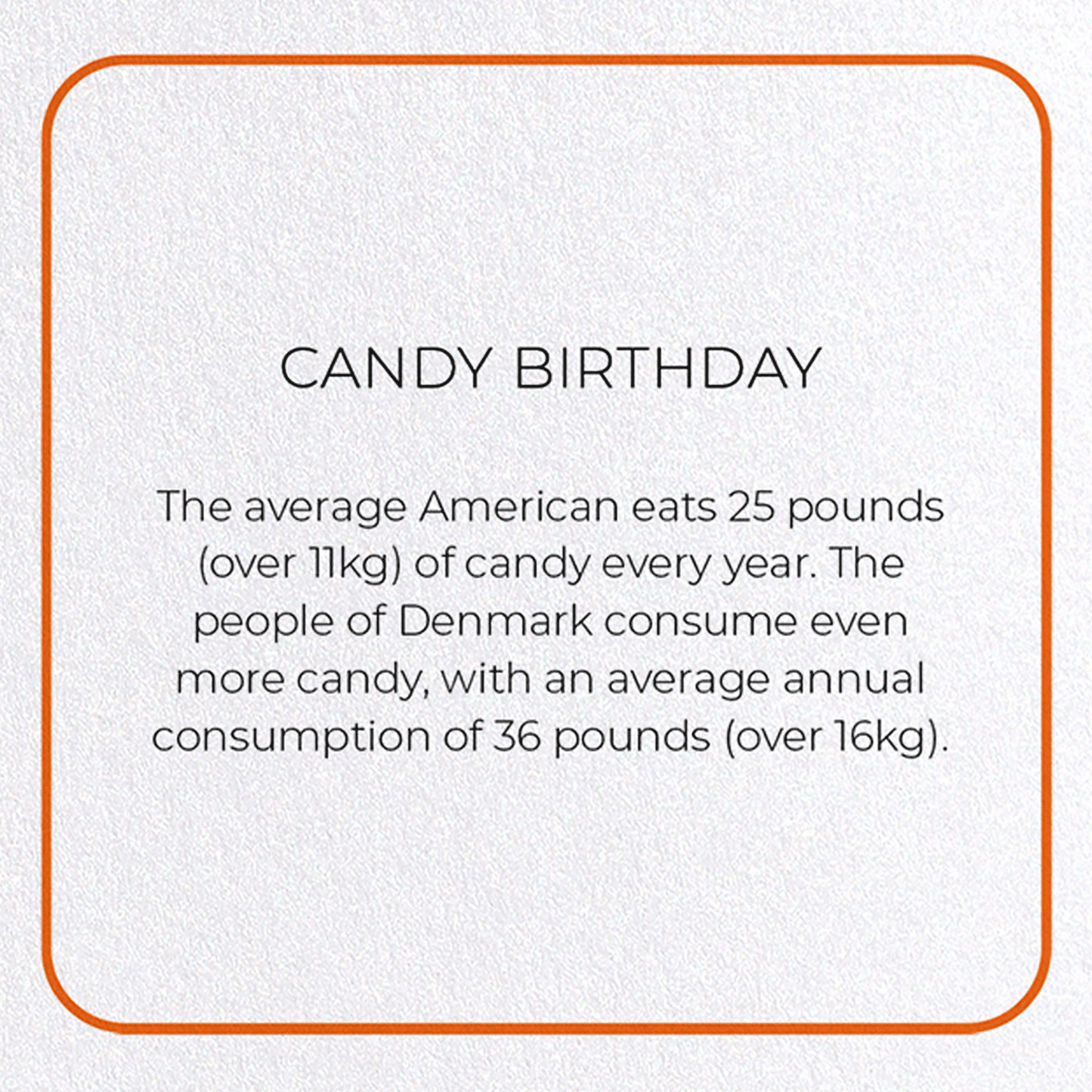 CANDY BIRTHDAY: Photo Greeting Card