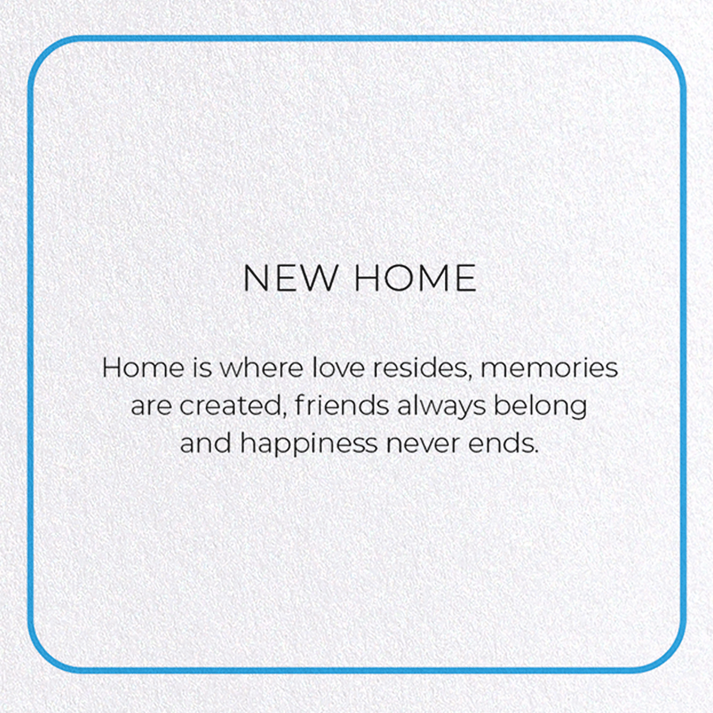 NEW HOME: Photo Greeting Card
