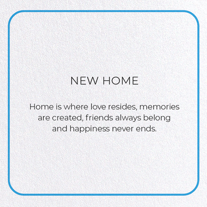 NEW HOME: Photo Greeting Card